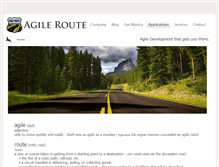 Tablet Screenshot of agileroute.com